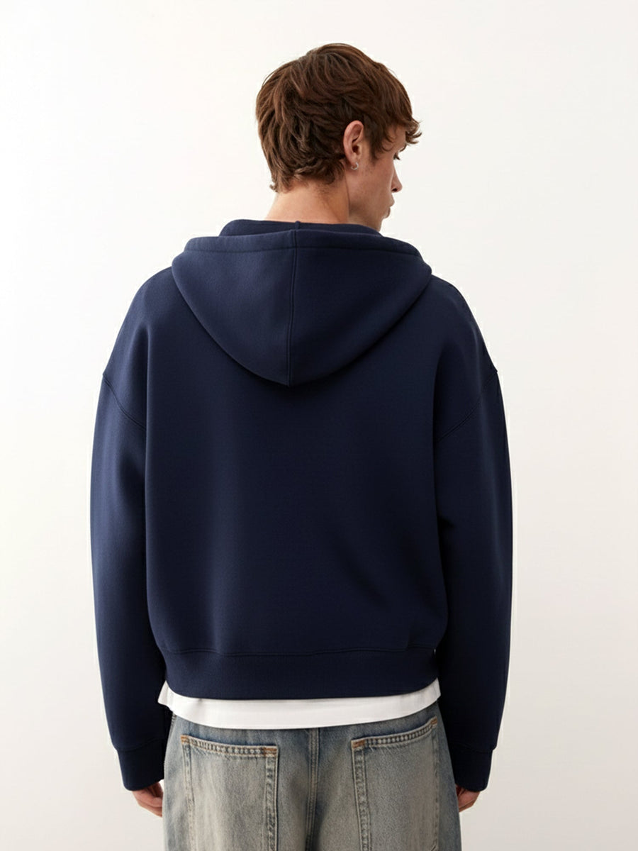 Dual Zip Navy Sweatshirt