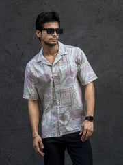 Paisley Hunter Green Half Sleeve Shirt