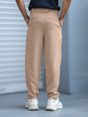 Korean Cream Belted Trouser