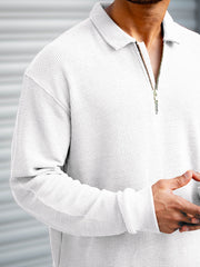 Umbrella White Full Sleeve Polo T-Shirt