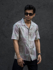 Paisley Hunter Green Half Sleeve Shirt