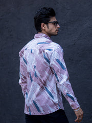 Twill Lycra Pink Full Sleeve Shirt