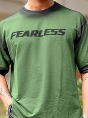Fearless Green Half Sleeve T-Shirt