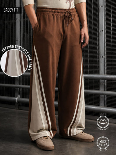 Kingston Brown Baggy Fit Trackpant
