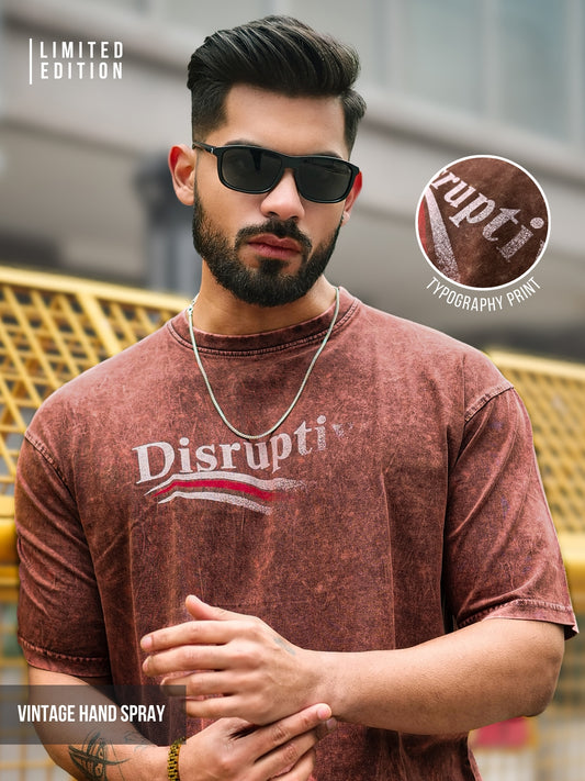 Optic Wash Brown Half Sleeve T-Shirt
