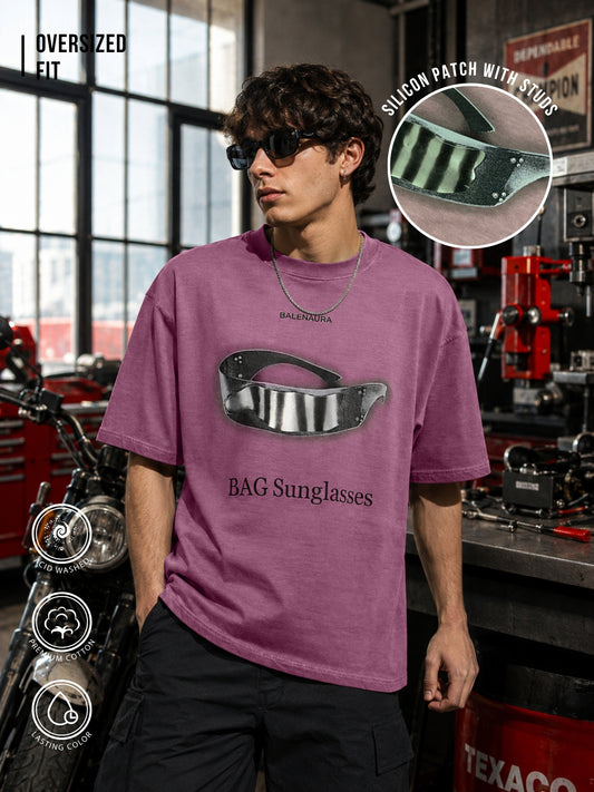 AcidWash Sunglass Onion Half Sleeve T-Shirt