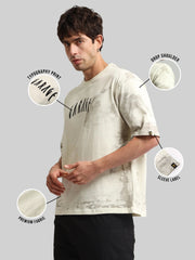 Garage Cream Half Sleeve T-Shirt