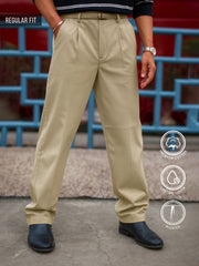 Ashton Belt Light Beige Trouser