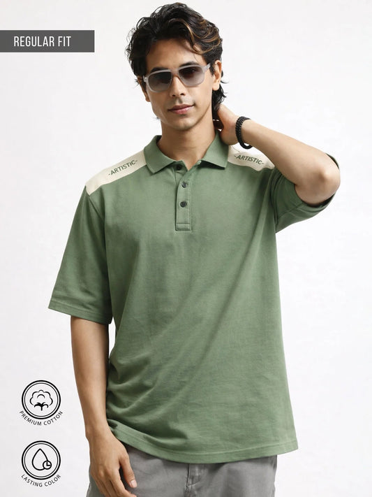 Liberte Hunter Green Half Sleeve Polo T-Shirt