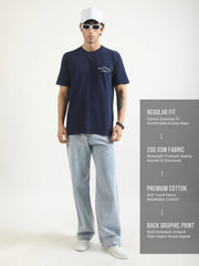 Jockey Navy Half Sleeve T-Shirt