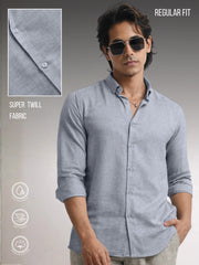 Super Twill Light Blue Full Sleeve Shirt