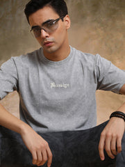 Brooklyn Acid Wash Light Grey Half Sleeve T-Shirt