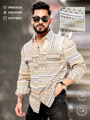 Aztec Yellow Full Sleeve Shirt