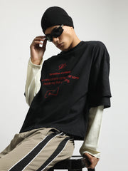 Seneitive Black, Cream Doctor Sleeve T-Shirt