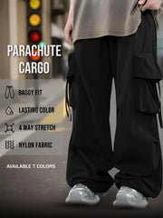 Parachute Umbrella Pocket Black Cargo