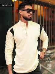 Color Block Side Panel Half Sleeve Tshirt