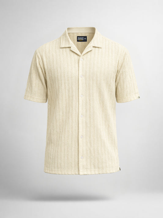 Teraknit HalfWhite Half Sleeve Shirt