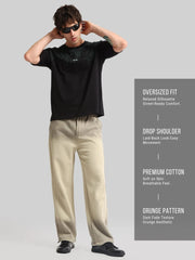 Brooklyn Embroidery Black Half Sleeve T-Shirt