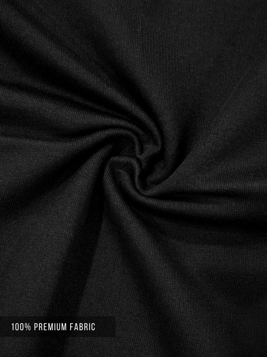 Peace Black Half Sleeve T-Shirt