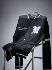 Varsity Black Full Sleeve Jacket