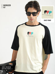 Comma Cream Half Sleeve T-Shirt