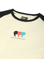 Comma Cream Half Sleeve T-Shirt