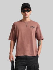 Los Angles Dusty Pink Half Sleeve T-Shirt