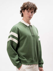 ColorBlock Hunter Green Sweatshirt