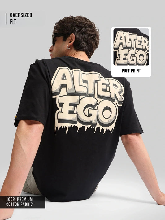 Alter Ego Black, Biscuit Half Sleeve T-Shirt