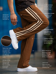 Baggy Fit Brown Taped Pant