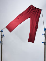 Streetstyle Burgundy Baggy fit Cargo Pant