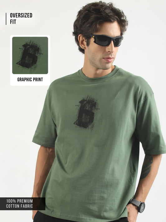 Splatter Hunter Green Half Sleeve T-Shirt