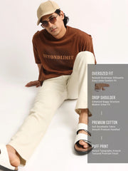 Beyond Limit Brown Half Sleeve T-Shirt