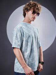 Burnout Blue Half Sleeve T-Shirt