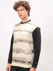 Overspray Cream Full Sleeve T-Shirt