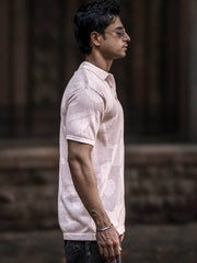 Whirlbird Light Pink Half Sleeve Polo T-Shirt