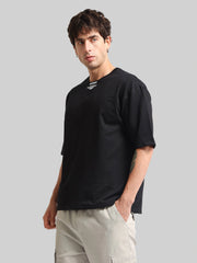 Overthinker Black Half Sleeve T-Shirt