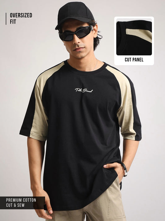 Bound Black, Biscuit Half Sleeve T-Shirt