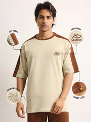 Classsic Biscuit, Brown Half Sleeve T-Shirt