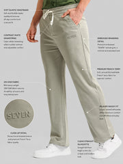 Grey Embossed Baggy Fit Trackpant