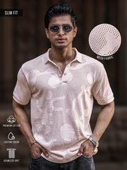 Whirlbird Light Pink Half Sleeve Polo T-Shirt