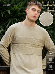 Brush Strokes Cream Sweatshirt