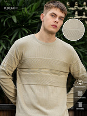 Brush Strokes Cream Sweatshirt