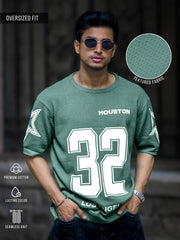 Houston Green Half Sleeve T-Shirt