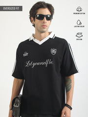 The Untold Black Half Sleeve T-Shirt