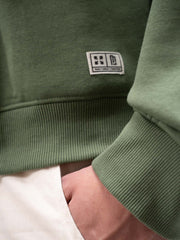 ColorBlock Hunter Green Sweatshirt