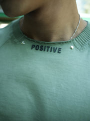 Positive Berly Green Half Sleeve T-Shirt