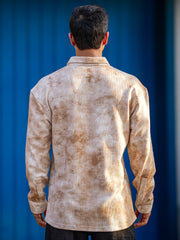Cord Spray Brown Full Sleeve Shirt