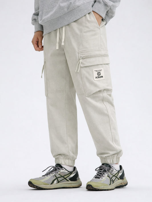 Grey Cargo Pant with Side Patch Pocket
