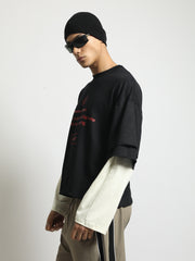 Seneitive Black, Cream Doctor Sleeve T-Shirt